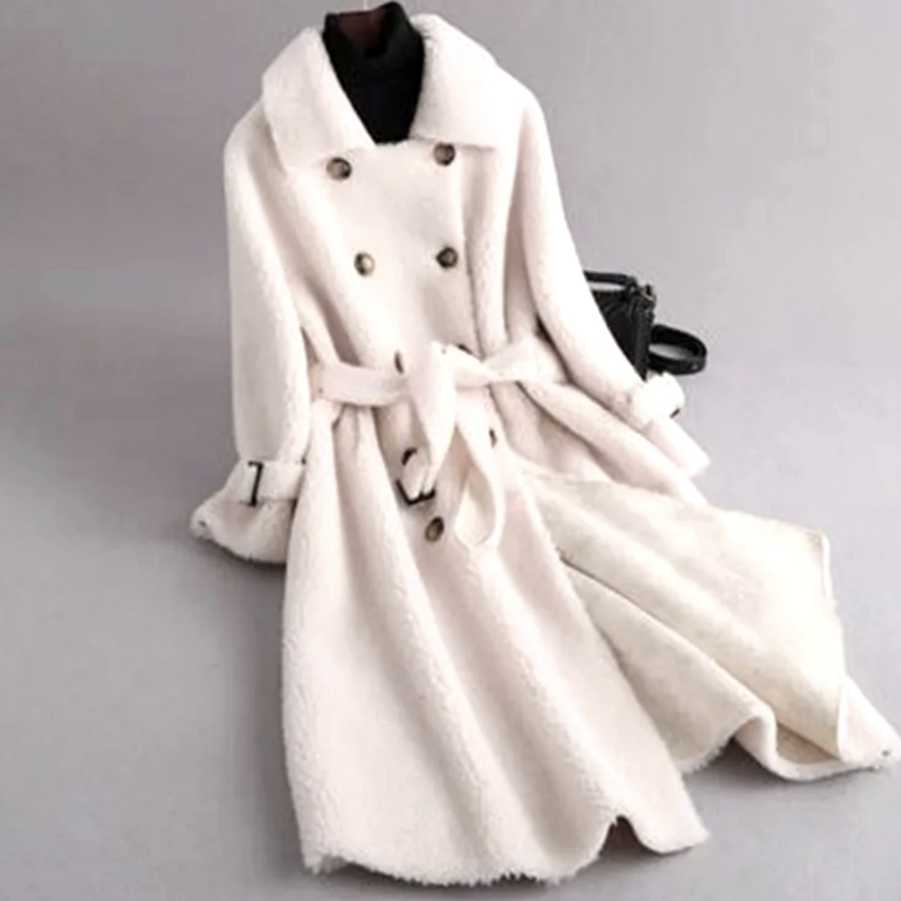 winter warm wool Clasic winter Cold Jacket spring France style white